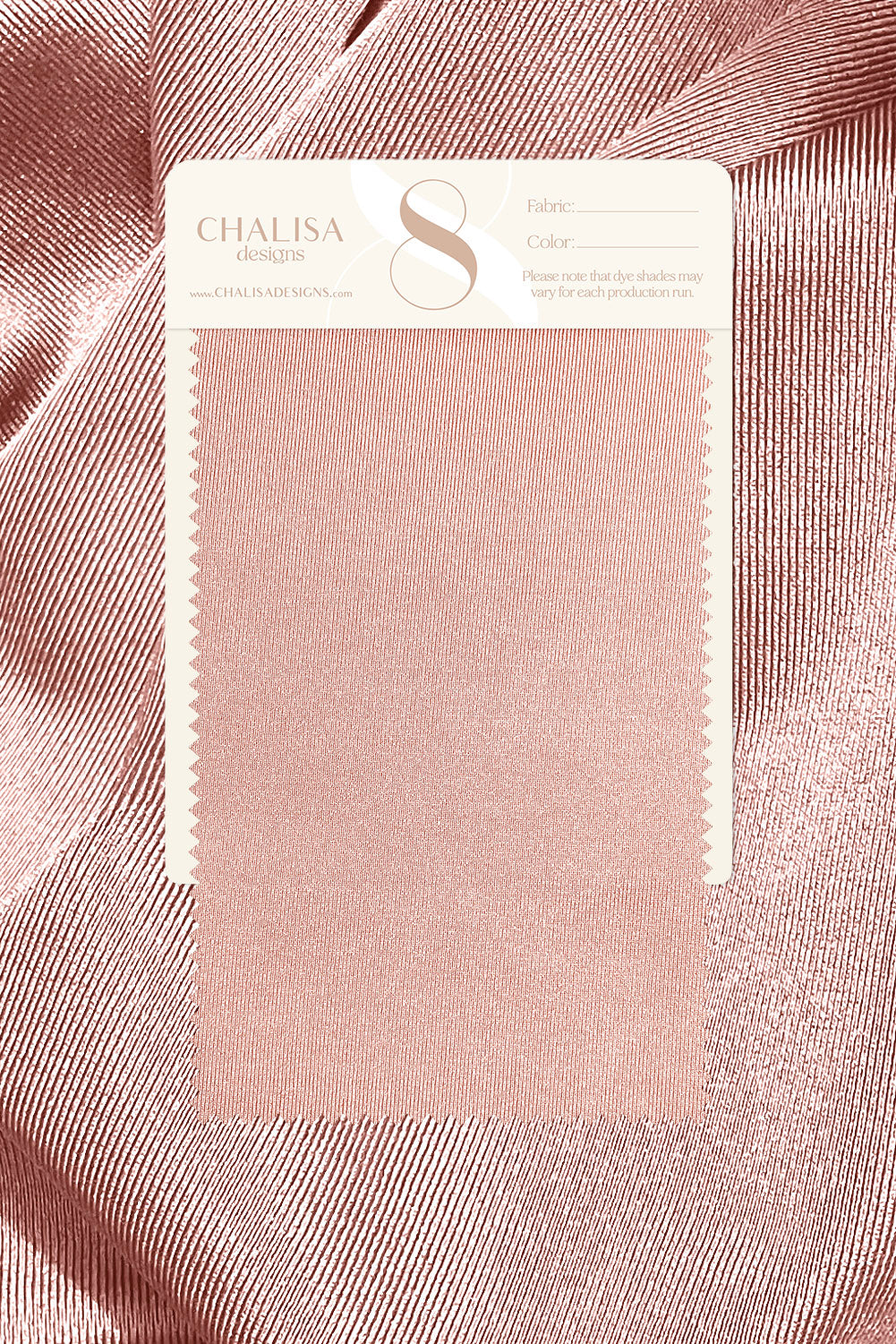 Dusty rose spandex fabric swatch