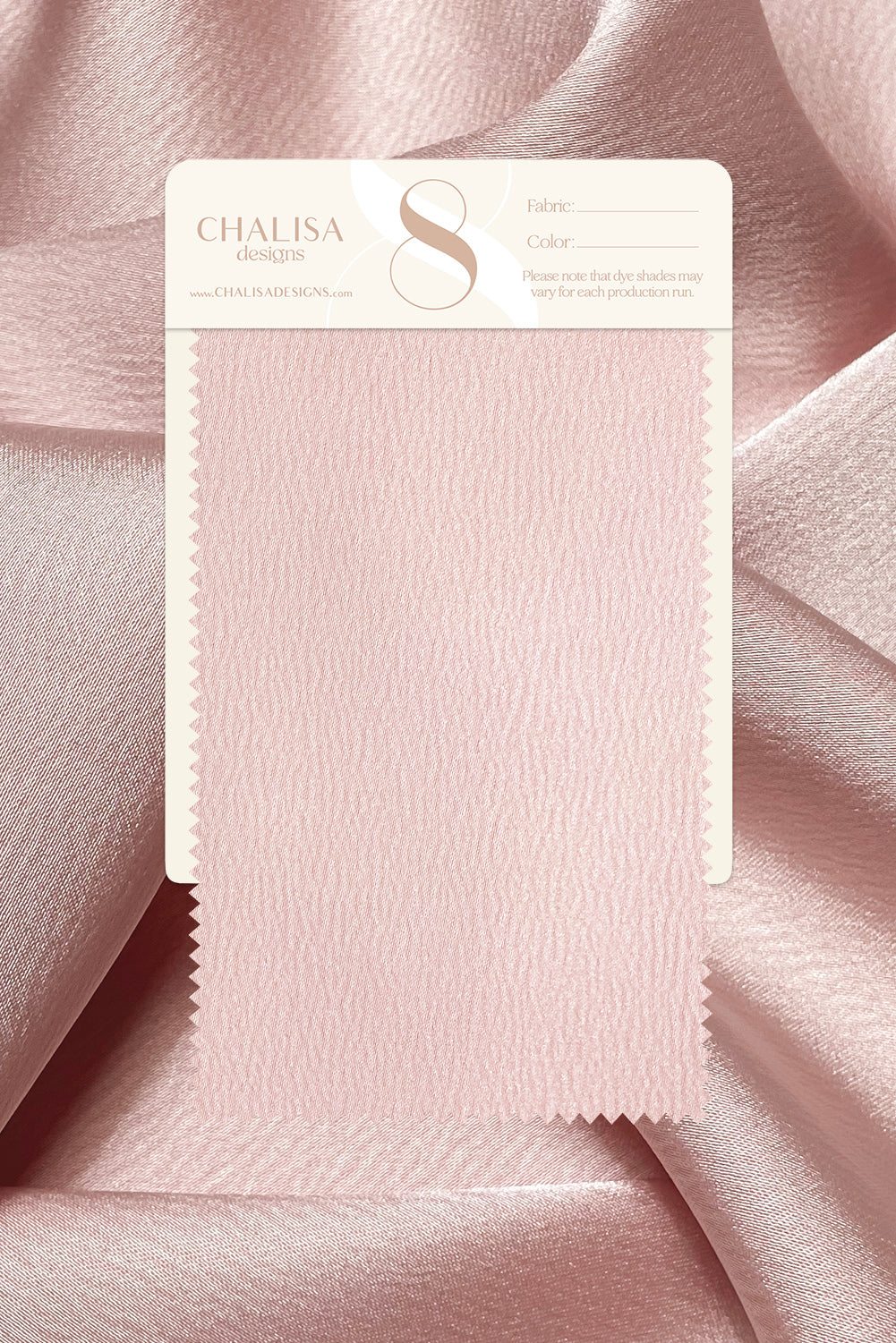 Textured Charmeuse Satin Fabric Swatch